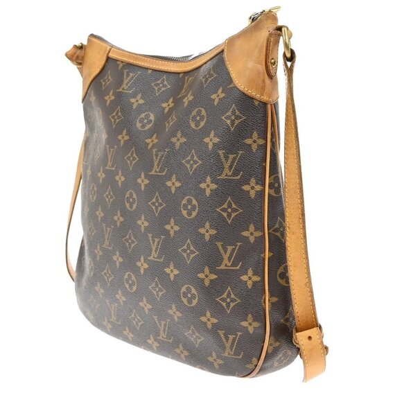 LOUIS VUITTON Odeon MM Shoulder Bag Monogram Leather Brown France M56389 83KB326 - Picture 4 of 16
